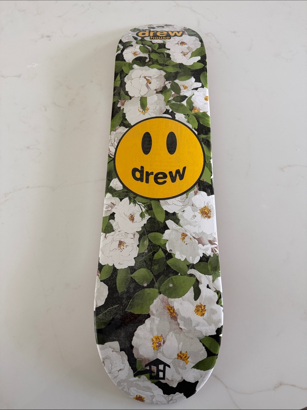 drew house White Floral Skateboard Deck